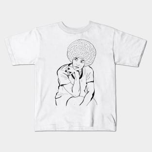 Angela Davis Style Classic Kids T-Shirt